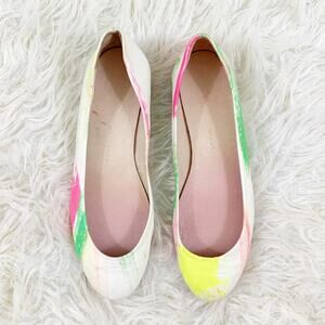 Malababa Neon Paint Splatter Flats Size 39